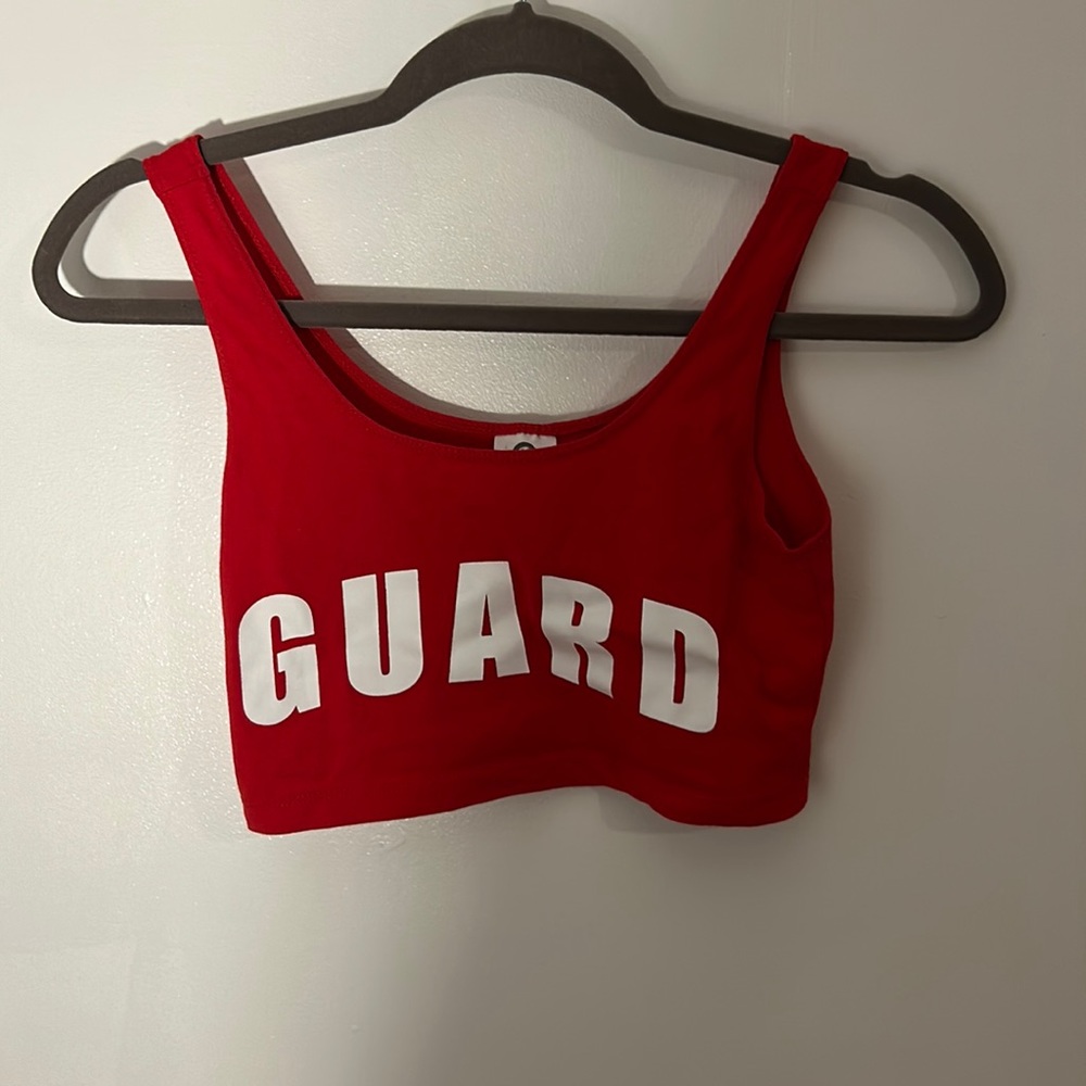 lifeguard cropped tank